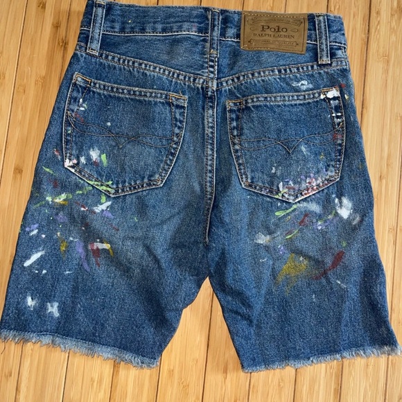 Polo Ralph Lauren The Sullivan Slim Paint Splatter Shorts - Picture 8 of 8